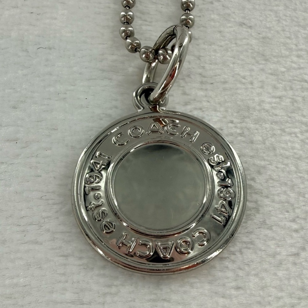 Coach Silver around Bag Tag/Charm - Picture 6 of 8